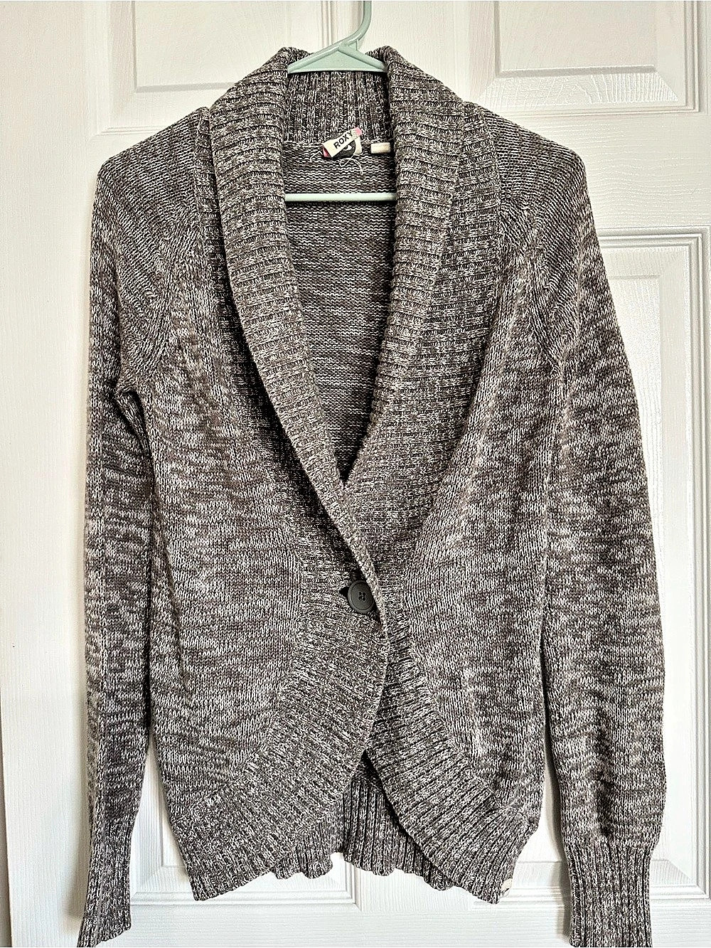 Vintage 40Roxy Gray Knit Cardigan